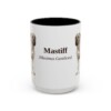15oz Mastiff Latin Mug, Vintage Dog Coffee Mug, Dog Lover Gift
