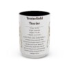 15oz Tenterfield Terrier Mug, Illustrated Dog Breed Facts Coffee Mug, Vintage Dog Keepsake Gift