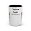15oz German Spitz Latin Mug, Vintage Dog Coffee Mug, Dog Lover Gift