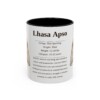 11oz Lhasa Apso Mug, Illustrated Dog Breed Facts Coffee Mug, Vintage Dog Keepsake Gift