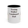 11oz Treeing Walker Coonhound Dog Dad Mug, Vintage Sketch Coffee Mug, Dog Dad Gift