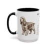 15oz American Cocker Spaniel Mug, Black, left side view