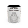 11oz Petit Basset Griffon Vendeen Mug, Illustrated Dog Breed Facts Coffee Mug, Vintage Dog Keepsake Gift