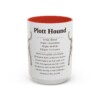 15oz Plott Hound Mug, Navy, front view