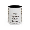 11oz West Highland White Terrier Latin Mug, Vintage Dog Coffee Mug, Dog Lover Gift