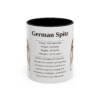 11oz German Spitz Mug, Illustrated Dog Breed Facts Coffee Mug, Vintage Dog Keepsake Gift