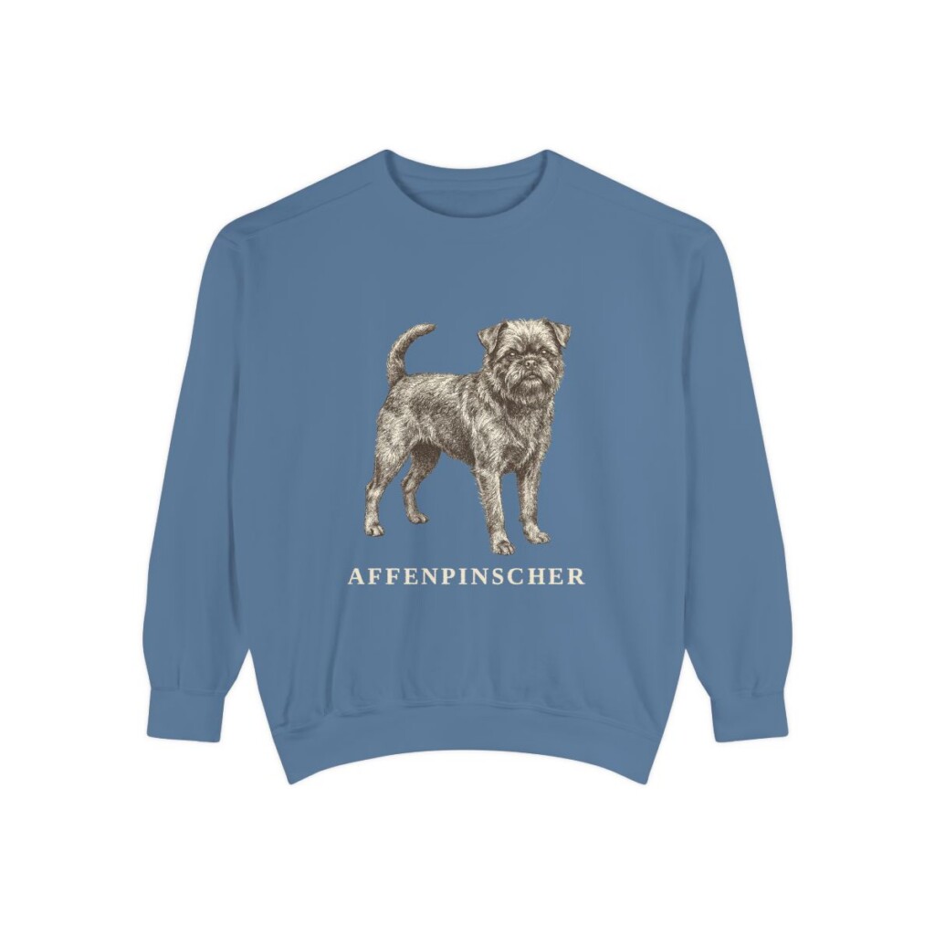 Affenpinscher Sweatshirt, Blue Jean, front view