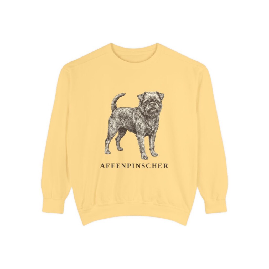 Affenpinscher Sweatshirt, Butter, front view