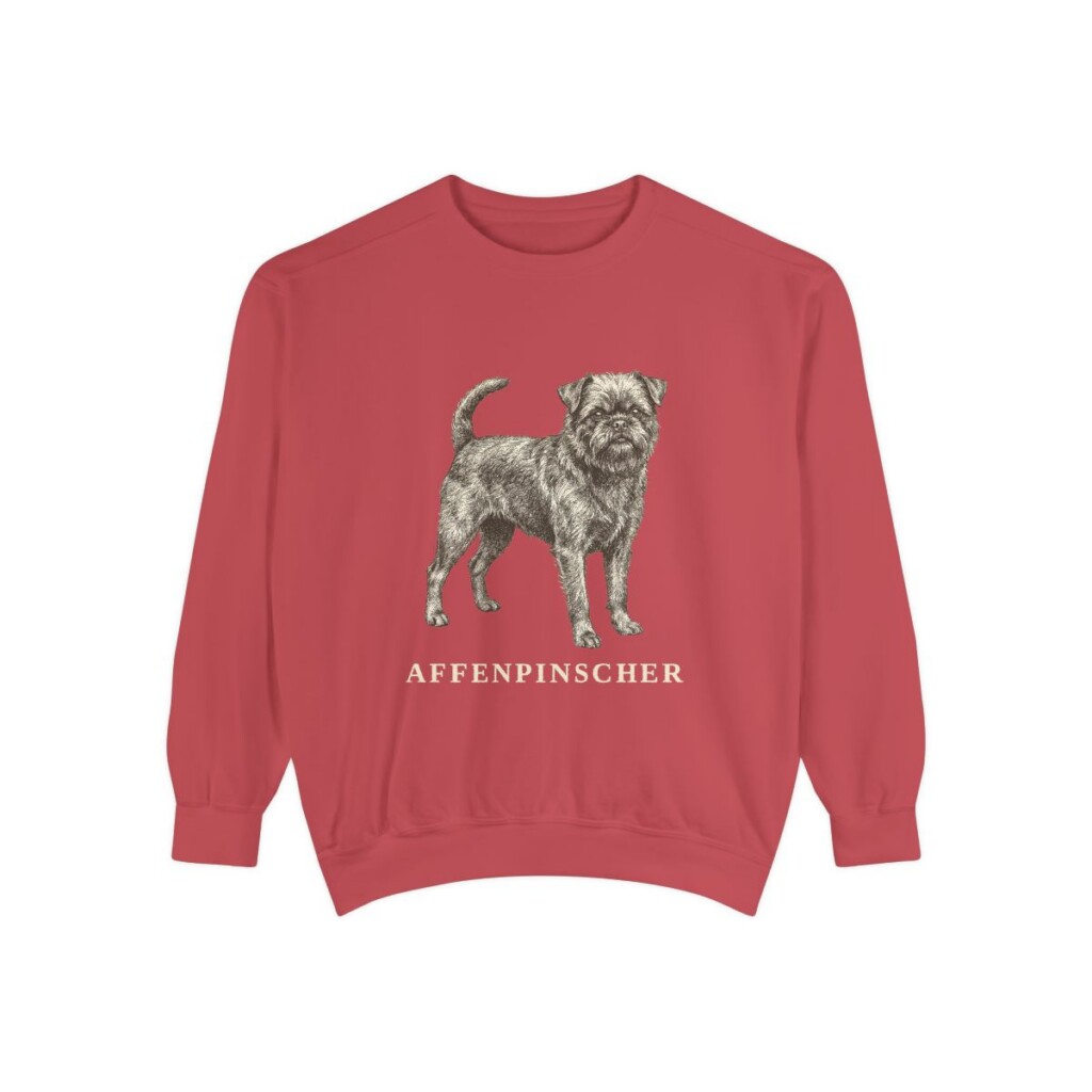 Affenpinscher Sweatshirt, Crimson, front view