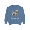 Affenpinscher Dad Sweatshirt, Blue Jean, front view