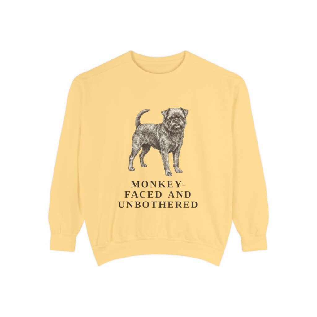 Affenpinscher Humor Sweatshirt, Butter, front view