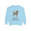 Affenpinscher Humor Sweatshirt, Chambray, front view