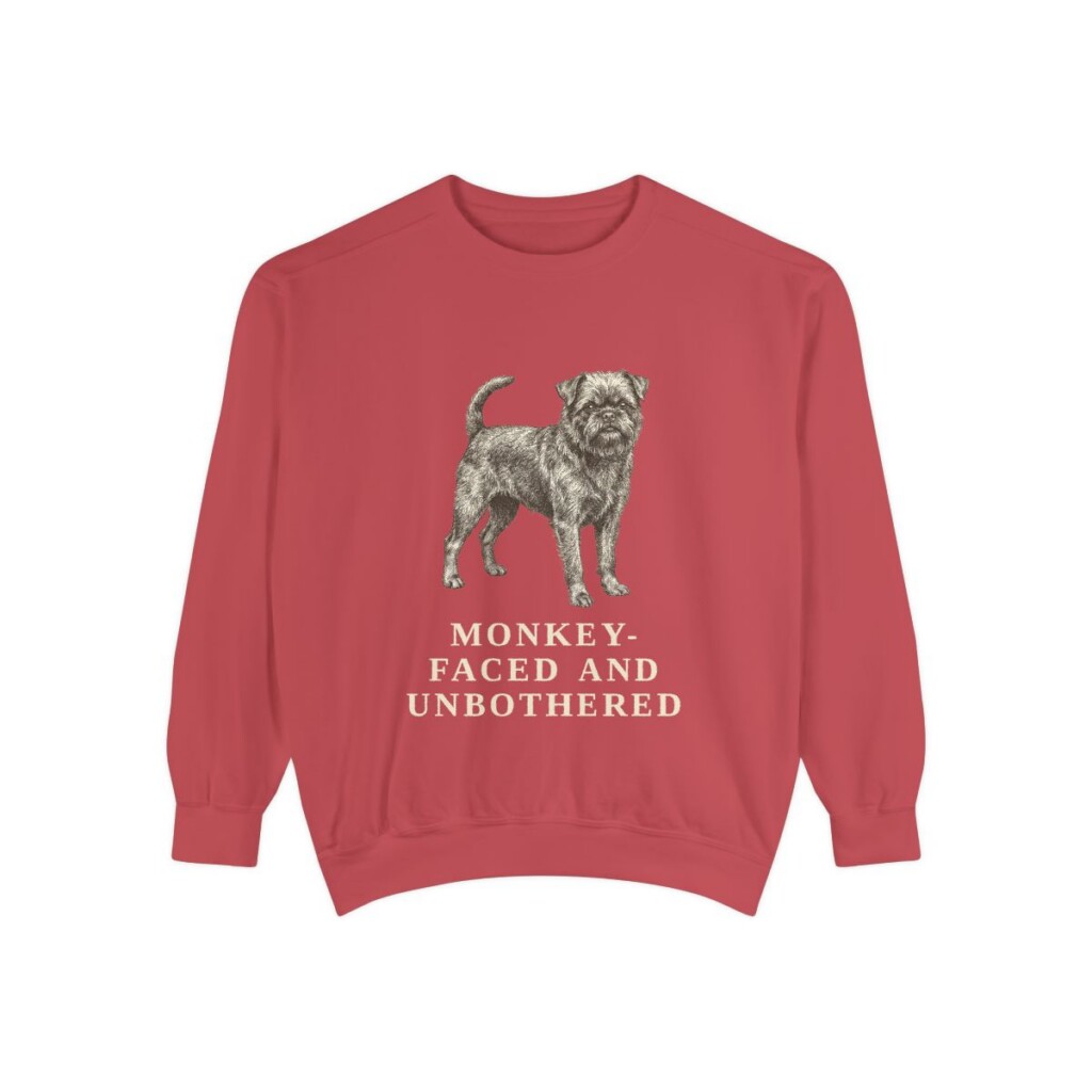 Affenpinscher Humor Sweatshirt, Crimson, front view