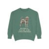 Affenpinscher Humor Sweatshirt, Light Green, front view
