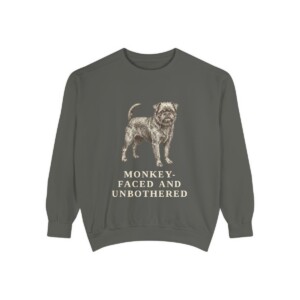 Affenpinscher Humor Sweatshirt, Pepper, front view