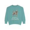 Affenpinscher Humor Sweatshirt, Seafoam, front view