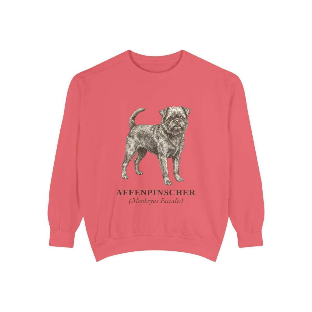 Affenpinscher Latin Sweatshirt, Watermelon, front view