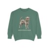 Affenpinscher Sweatshirt, Light Green, front view