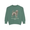 Affenpinscher Mom Sweatshirt, Light Green, front view
