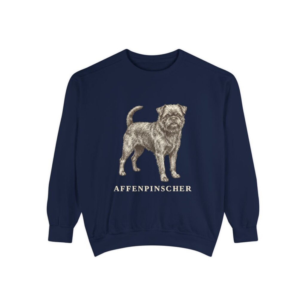 Affenpinscher Sweatshirt, True Navy, front view