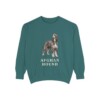 Afghan Hound Sweatshirt, Blue Spruce, front view