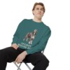 Afghan Hound Dad Sweatshirt, Blue Spruce, person 1 context