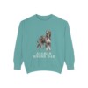 Afghan Hound Dad Sweatshirt, Seafoam, front view