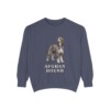 Afghan Hound Sweatshirt, Denim, front view