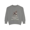 Afghan Hound Humor Sweatshirt, Grey, front view