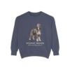 Afghan Hound Latin Sweatshirt, Denim, front view