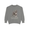 Afghan Hound Latin Sweatshirt, Grey, front view