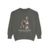 Afghan Hound Latin Sweatshirt, Pepper, front view