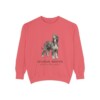 Afghan Hound Latin Sweatshirt, Watermelon, front view