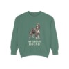 Afghan Hound Sweatshirt, Light Green, front view
