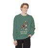 Afghan Hound Sweatshirt, Light Green, person 1 front