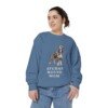 Afghan Hound Mom Sweatshirt, Blue Jean, person 2 front