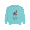 Afghan Hound Mom Sweatshirt, Chalky Mint, front view