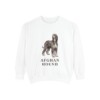 Afghan Hound Sweatshirt, White, front view
