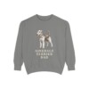 Airedale Terrier Dad Sweatshirt, Grey, front view