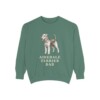 Airedale Terrier Dad Sweatshirt, Light Green, front view