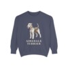Airedale Terrier Sweatshirt, Denim, front view