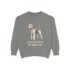 Airedale Terrier Sweatshirt, Grey, front view