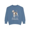 Airedale Terrier Humor Sweatshirt, Blue Jean, front view