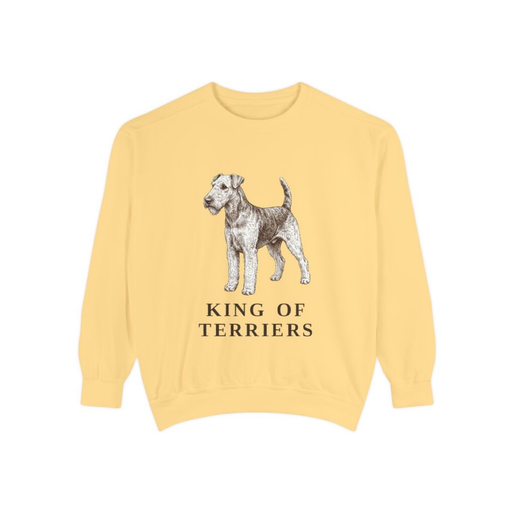 Airedale Terrier Humor Sweatshirt, Butter, front view