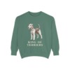 Airedale Terrier Humor Sweatshirt, Light Green, front view