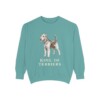 Airedale Terrier Humor Sweatshirt, Seafoam, front view