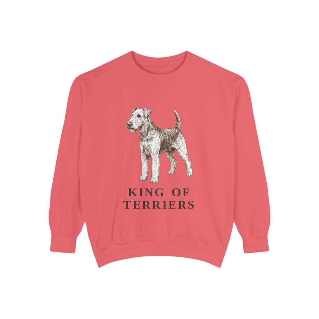 Airedale Terrier Humor Sweatshirt, Watermelon, front view