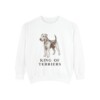 Airedale Terrier Humor Sweatshirt, White, front view
