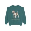 airedale-terrier-sweatshirt-latin-blue-spruce Airedale Terrier Latin Sweatshirt, Blue Spruce, front view