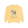 airedale-terrier-sweatshirt-latin-butter Airedale Terrier Latin Sweatshirt, Butter, front view